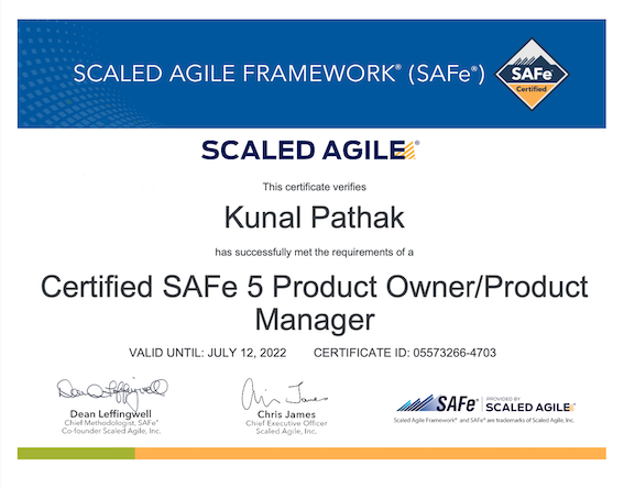 SAFe Certification